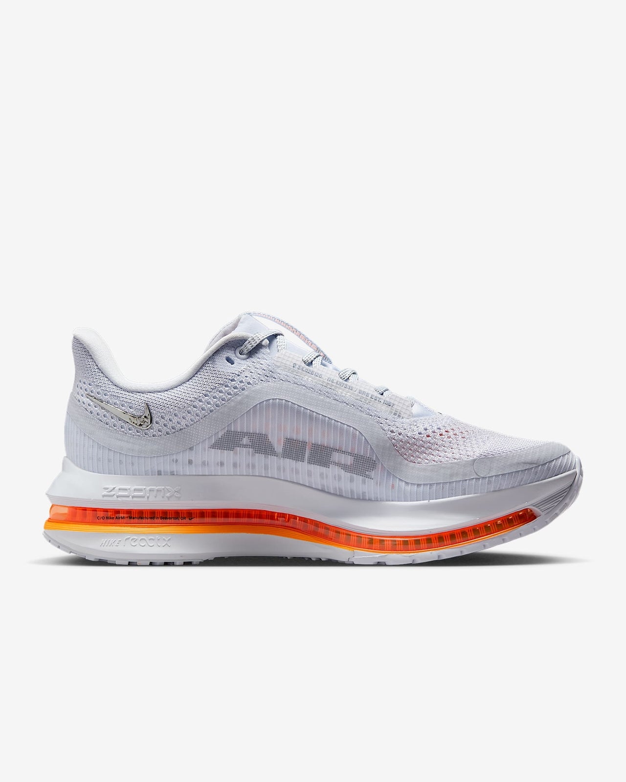 HQ2593-001 Nike Pegasus Premium Football Grey Multi Color Total Orange( Women's)