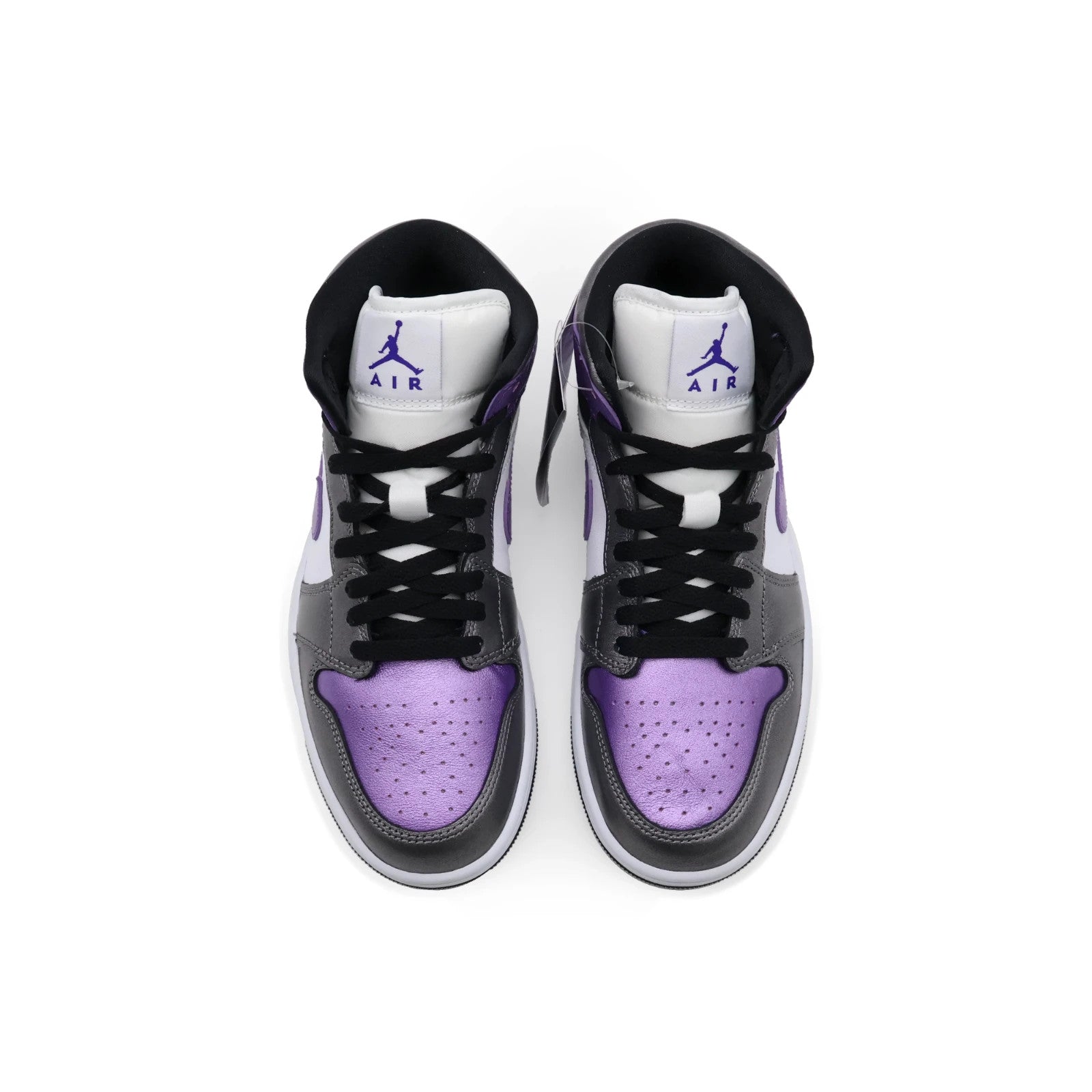 HJ5911-105 Nike Women's Air Jordan 1 Mid Metallic Purple (Women's)