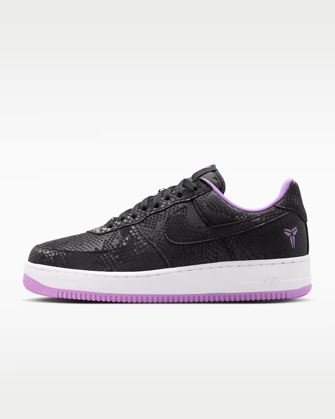 IB0018-007 Kobe Bryant Ã Nike Air Force 1 Low "Black/Purple Stardust" (Men's)