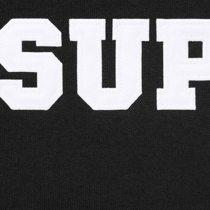 Supreme Collegiate Applique Zip Up Hooded Sweatshirt Black