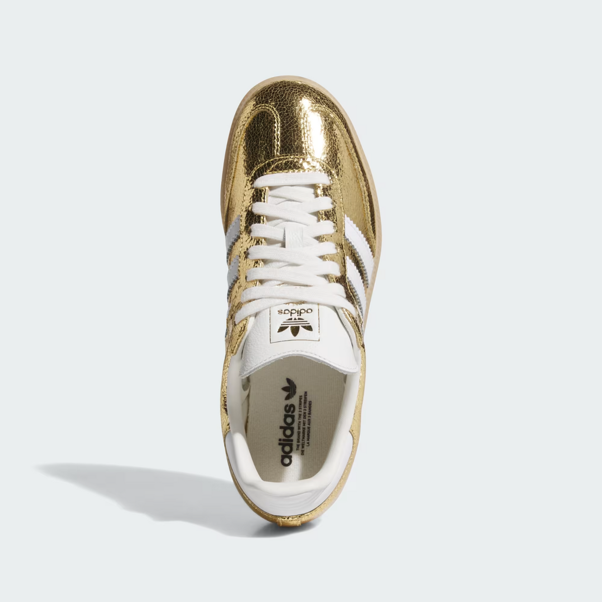 KI5719 adidas Originals Samba OG Gold Metallic Cloud White Core White (Men's)