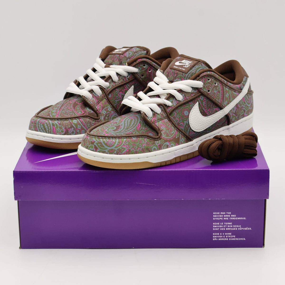 DH7534-200 Nike SB Dunk Low Pro Paisley Brown Pink Cacao Summit White (Men's)