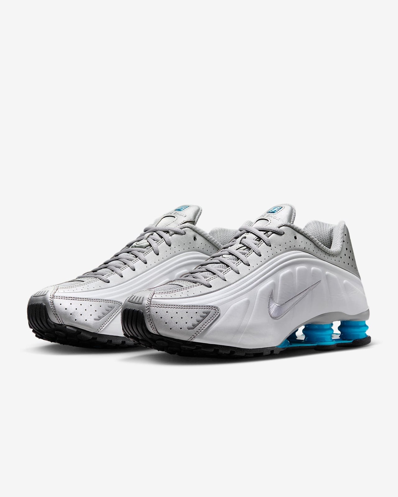 HQ1988-005 Nike Shox TL Metallic Silver White Blue Lagoon Blue Lagoon (Women's)
