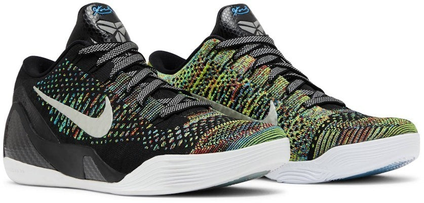 698595-009 Nike Kobe 9 Elite PRM Low HTM Milan "Black/Multi-Color" (Men's)