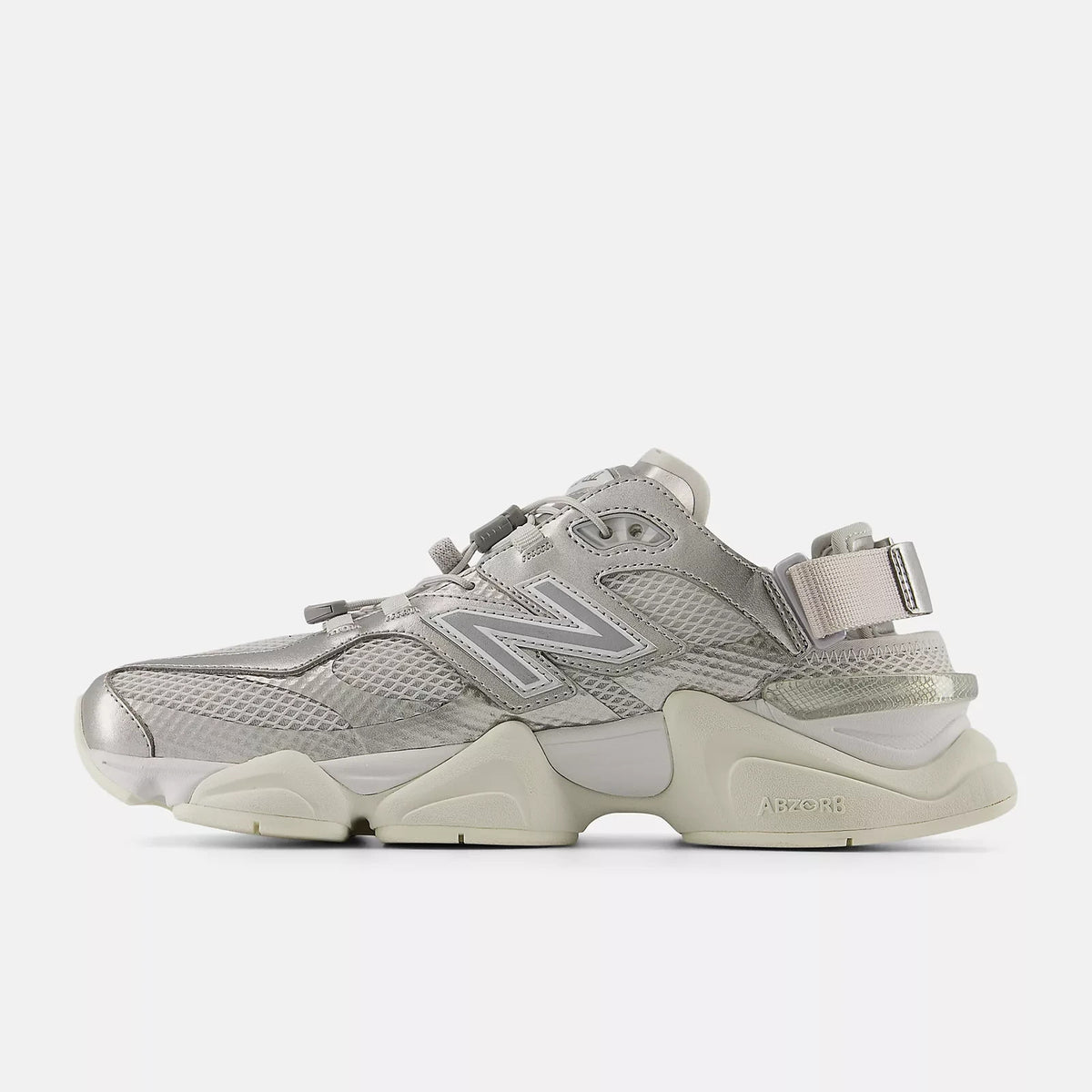 U90605FL New Balance 9060 "Silver Metallic/Sea Salt"