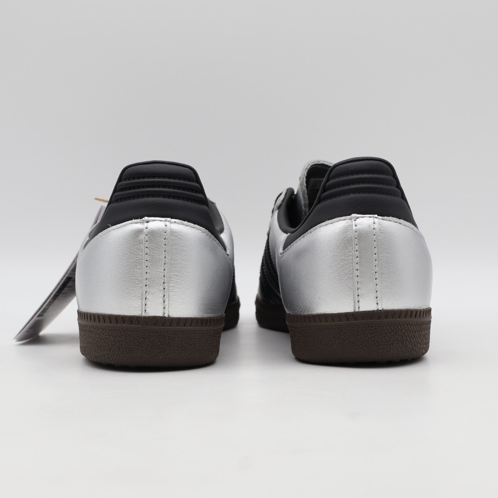 KI8464 adidas Originals Samba OG Silver Metallic Core Black Dark Brown (Men's)