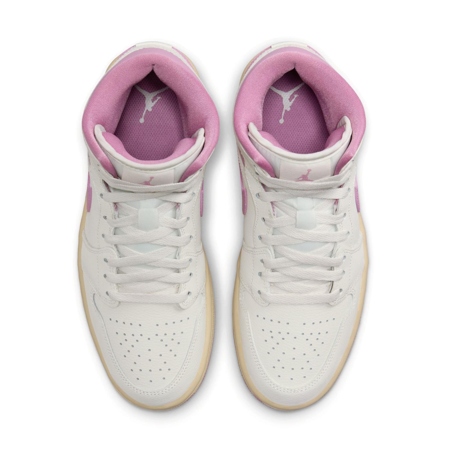 BQ6472-162 Nike Air Jordan 1 Mid Strawberries Cream (Women's)