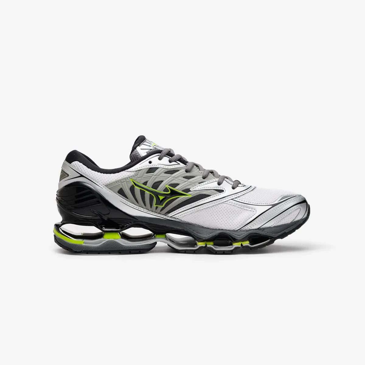 D1GA333711 Mizuno Wave Prophecy LS "Light Grey/Black/Lime Green" (Men's)