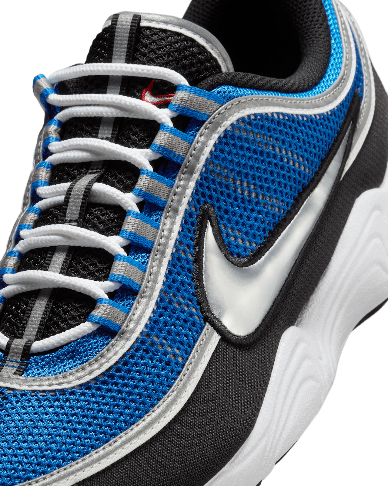 HF9117-400 Nike Air Zoom Spiridon Black and Signal Blue (Men's)