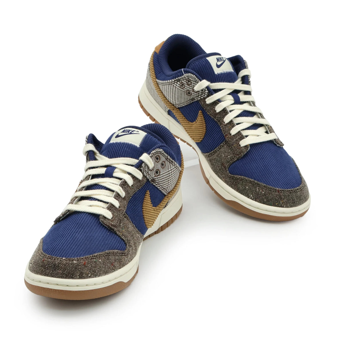FQ8746-410 Nike Dunk Low PRM Tweed Midnight Navy Baroque Brown Corduroy (Men's)