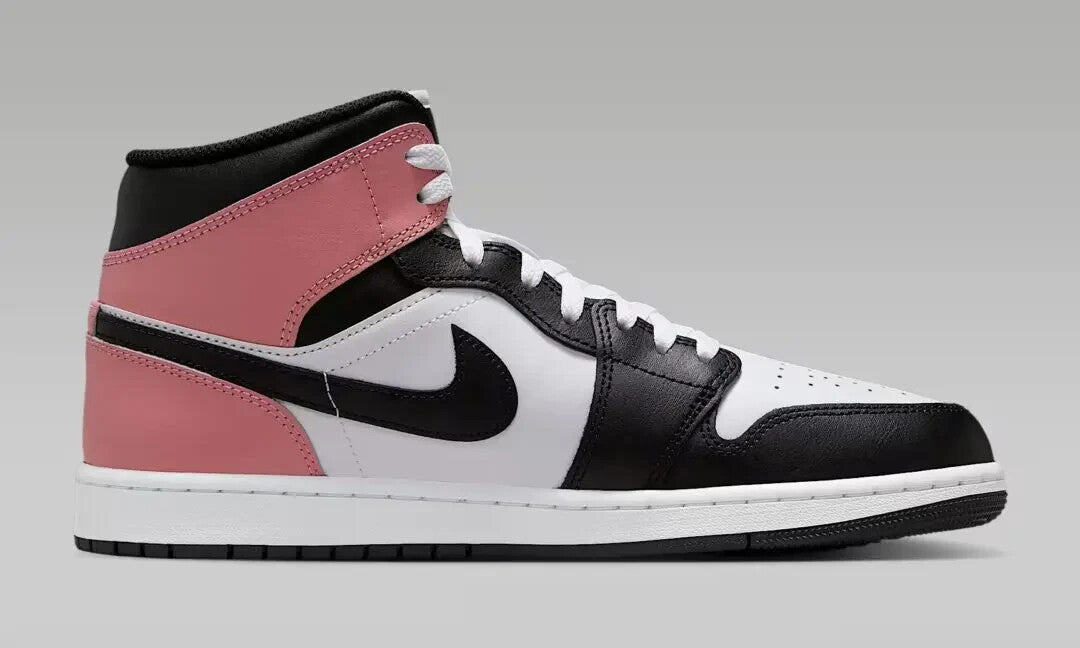 DQ8426-100 Nike Air Jordan 1 Mid White Rust Pink Black (Men's)