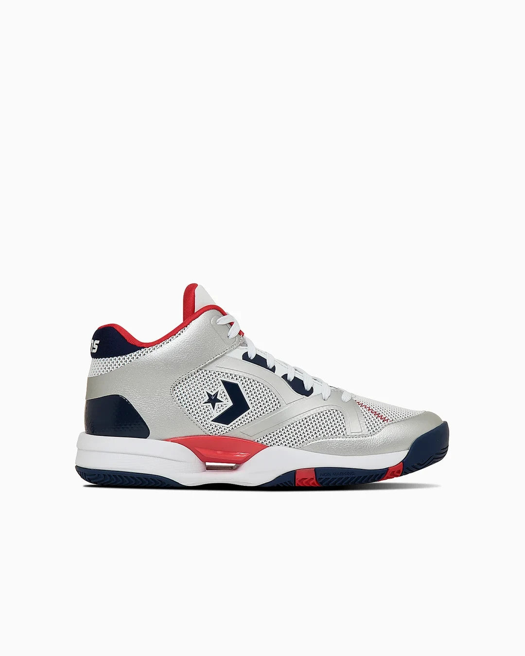 33500470 Converse Cons Accelerator Mid White Silver Navy Red (Men's)