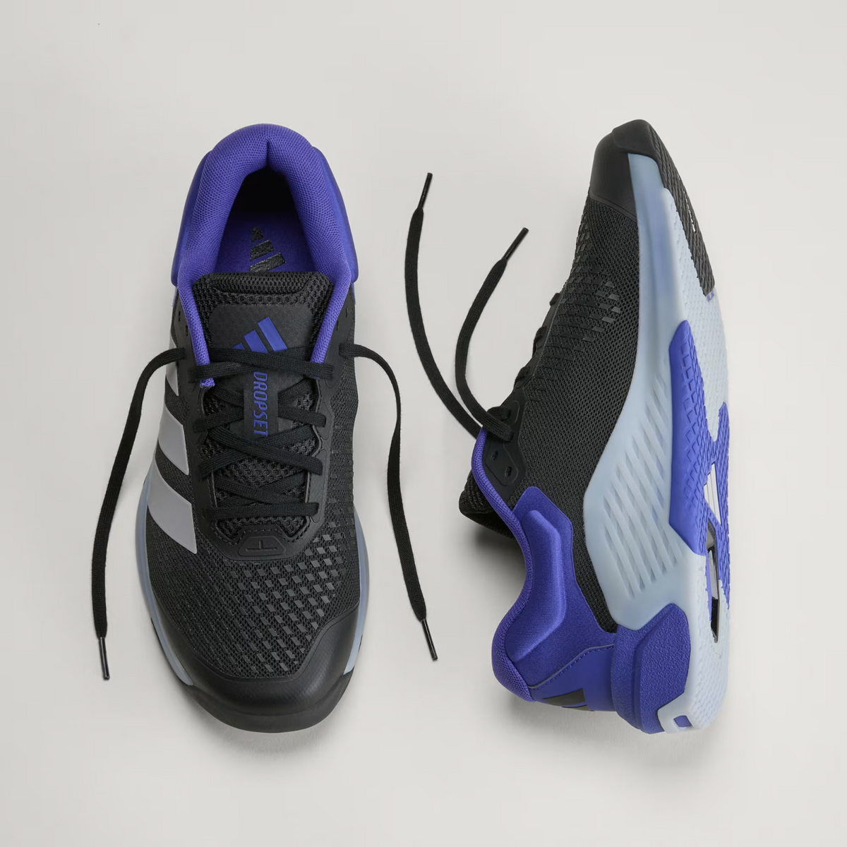 KJ6610 adidas Dropset 4 Training "Core Black/Halo Silver/Pure Purple" (Men's)