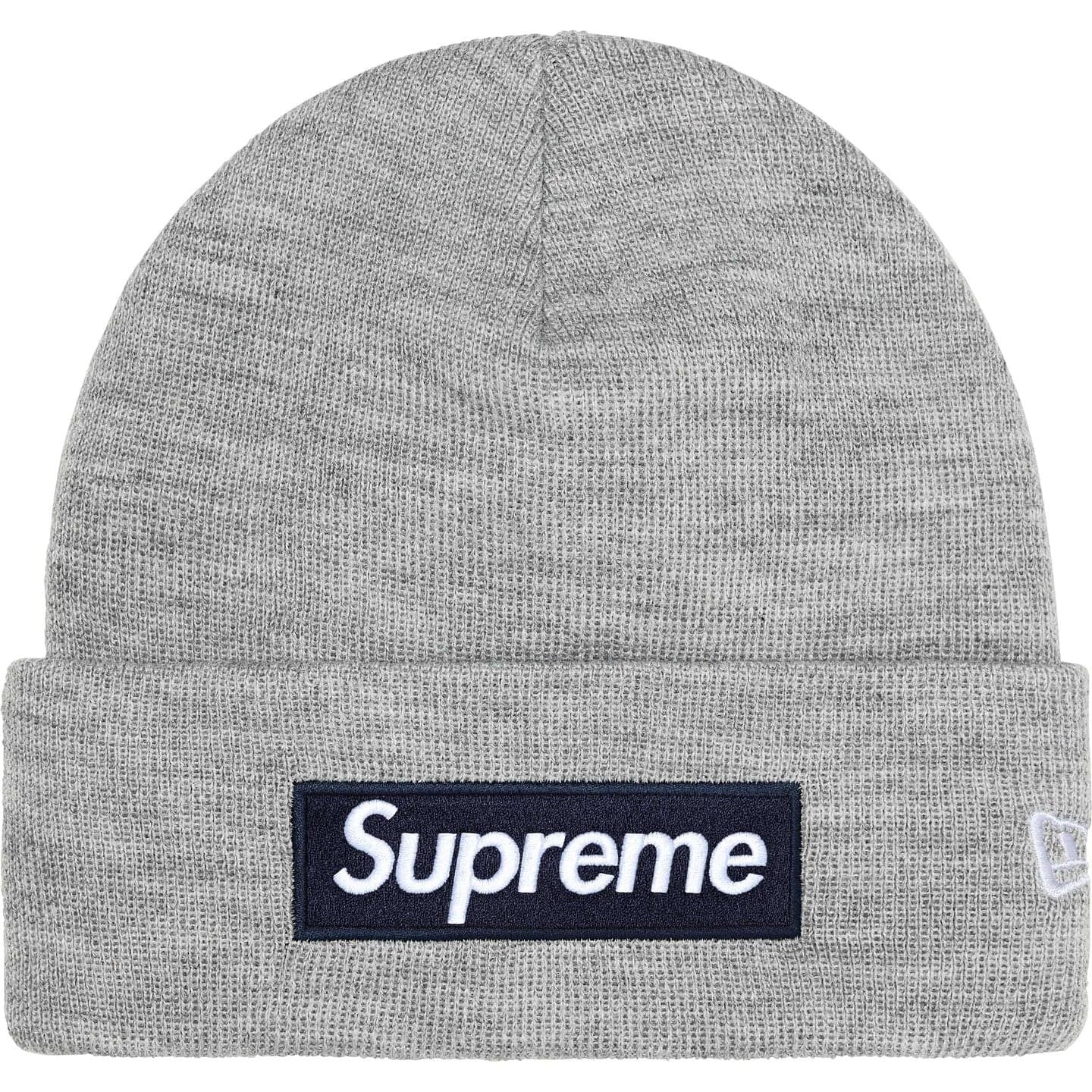 Supreme New Era Box Logo Beanie (25FW) Heather Grey