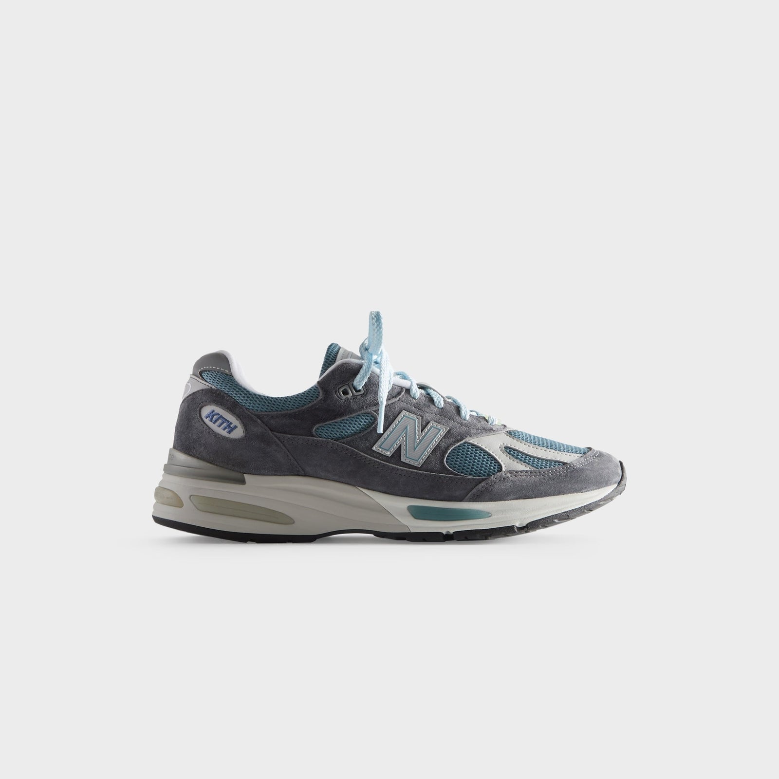 U991KH2 KITH New Balance 991V2 "Asphalt Lead Oyster Mushroom (Men's)