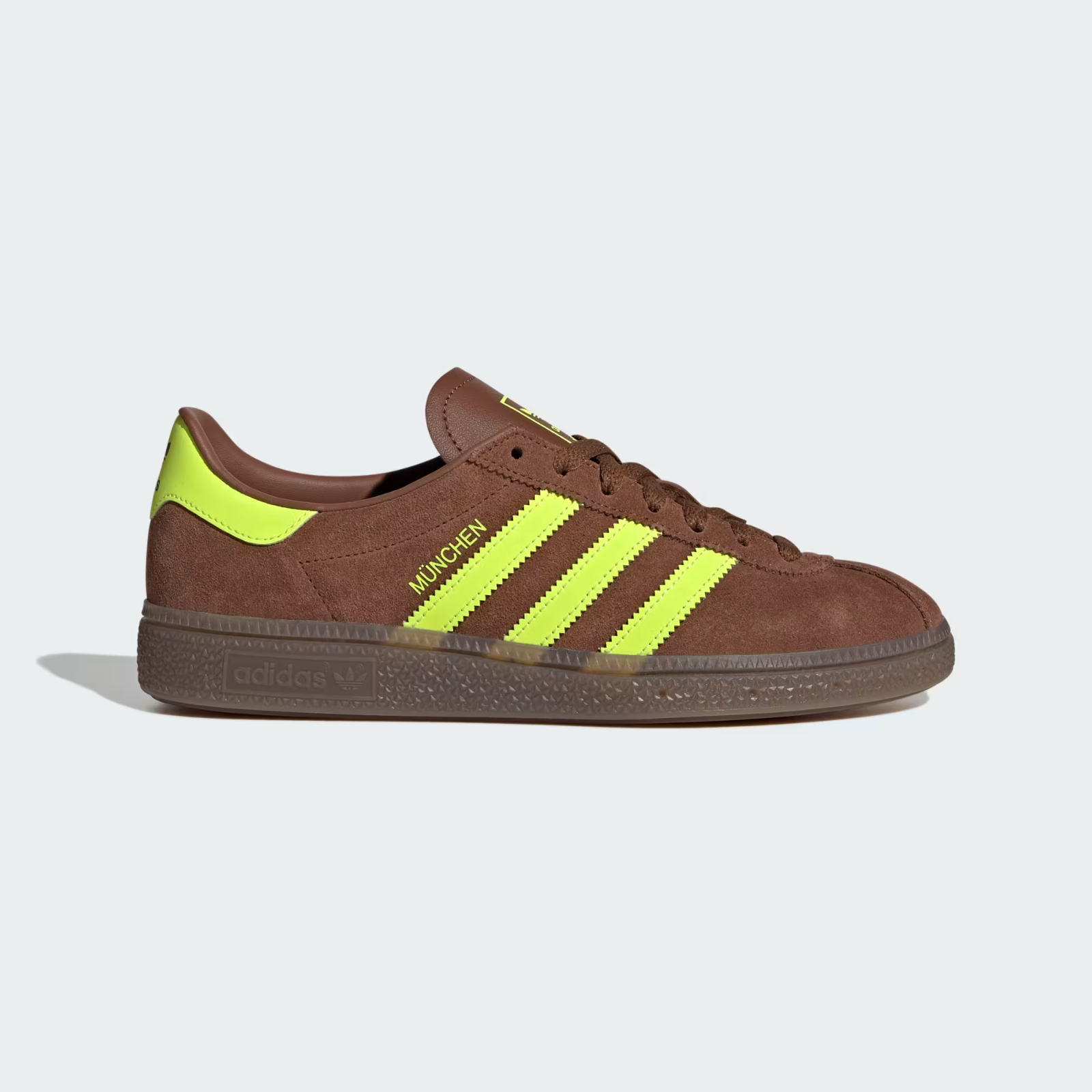 JS3996 adidas Originals Munchen Preloved Brown Solar Yellow Gum (Men's)