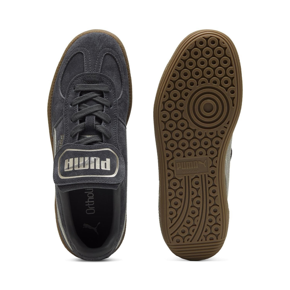 404021-02 Puma Palermo Premium Metallic Dusky Gray Gum (Men's)