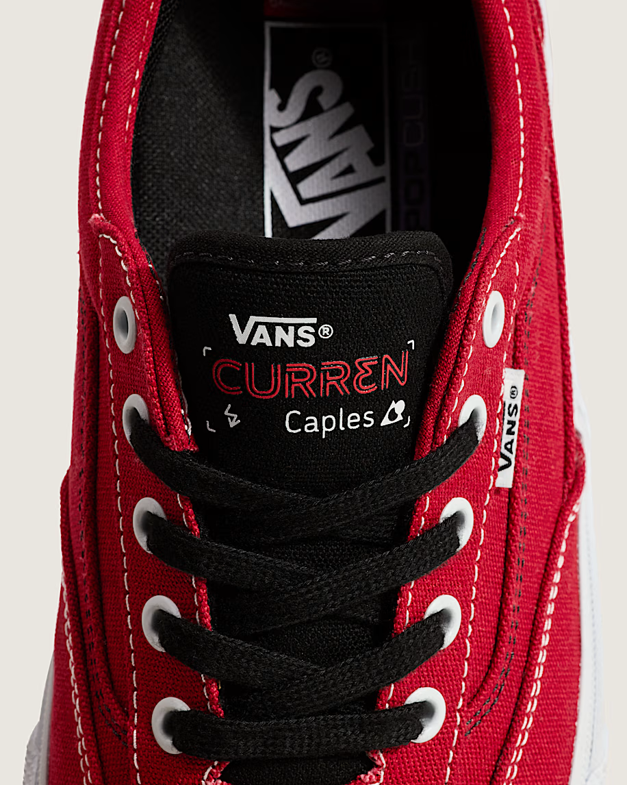 VN000D85Y52 Vans Skate Curren Caples Red White (Men's)