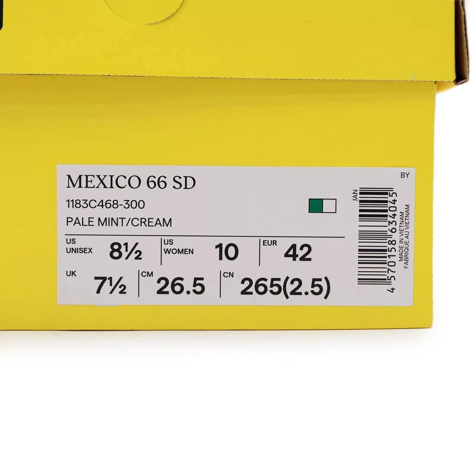 1183C468-300 Onitsuka Tiger Mexico 66 SD Pale Mint Cream (Men's)