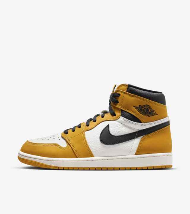 DZ5485-701 Nike Air Jordan 1 Retro High OG Yellow Ochre (Men's)