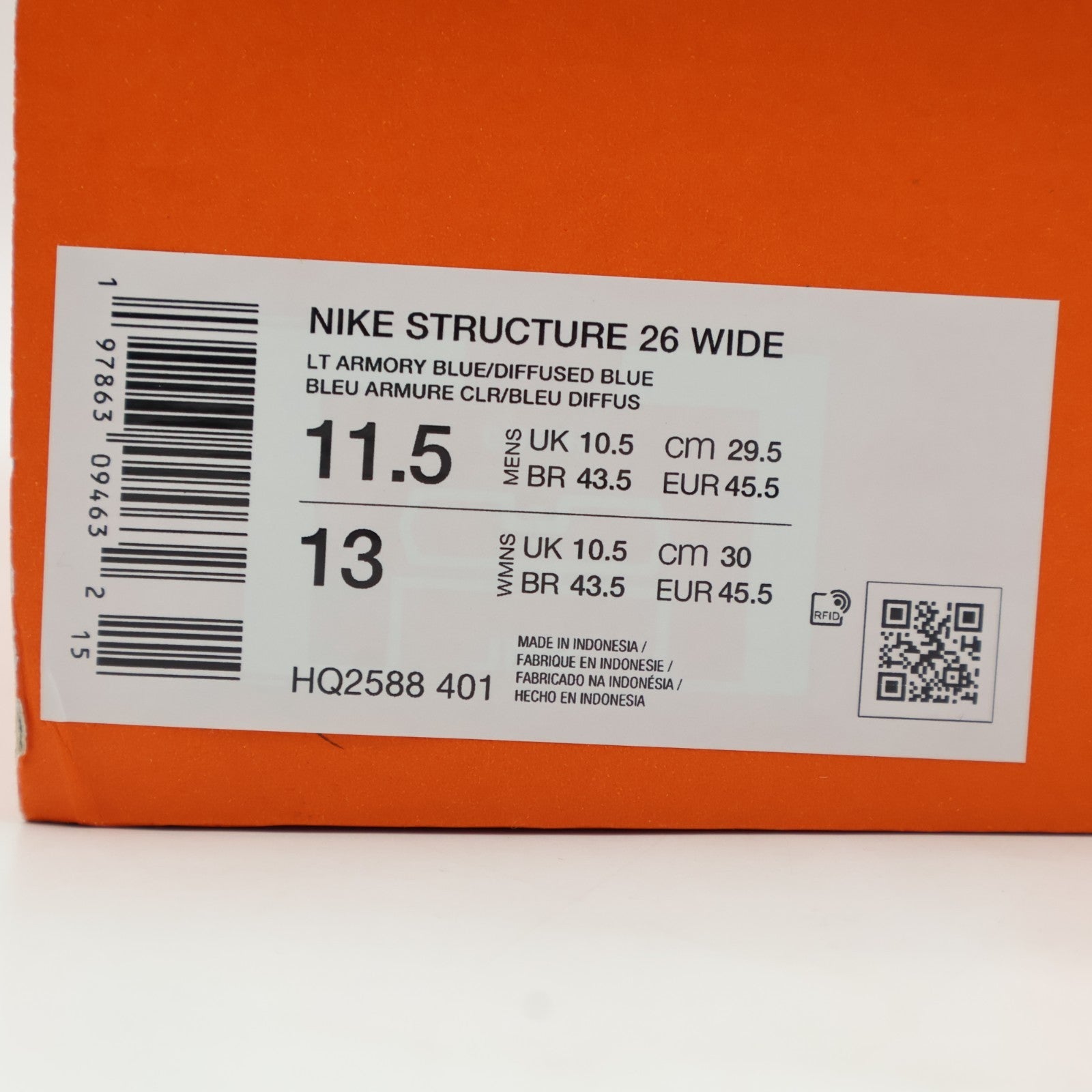 HQ2588-401 Nike Structure 26 Light Armory Blue Ashen Slate Football Grey (Men's)