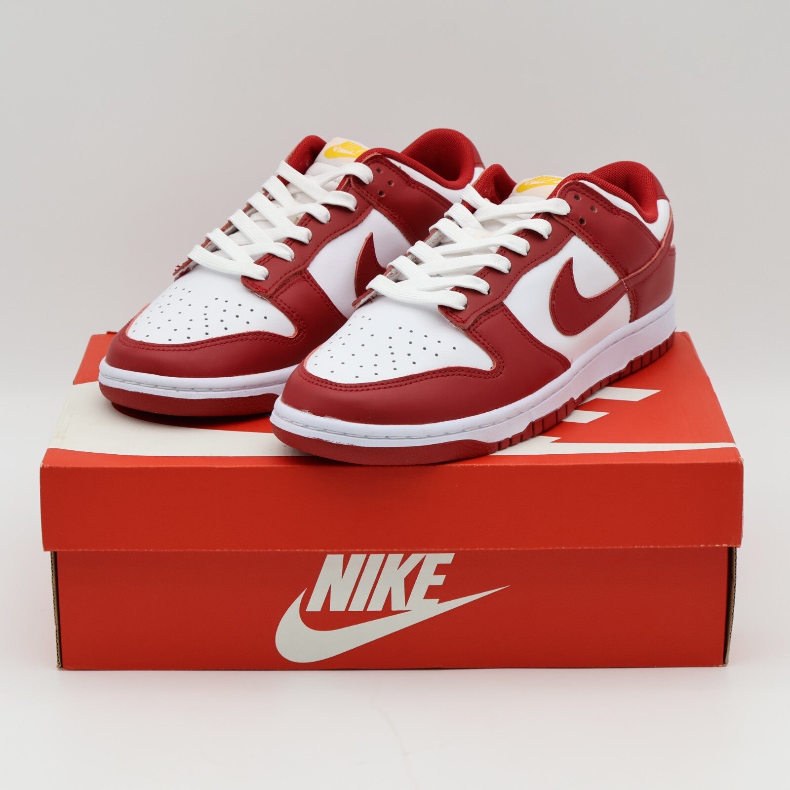 DD1391-602 Nike Dunk Low Retro USC Gym Red University Gold Cardinal (Men's)