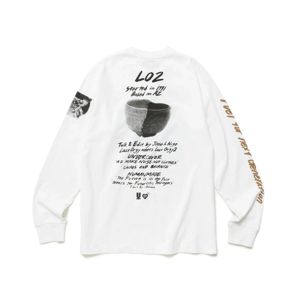 HUMAN MADE UNDERCOVER LAST ORGY2 L/S T-SHIRT White XX24CS002