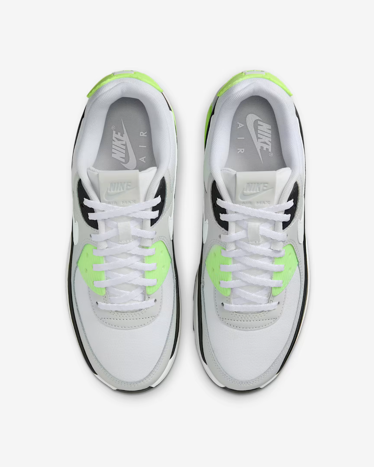 FD4328-002 Nike Air Max 90 LV8  Shoes  Photon Dust Lime Blast  Black (Women's)