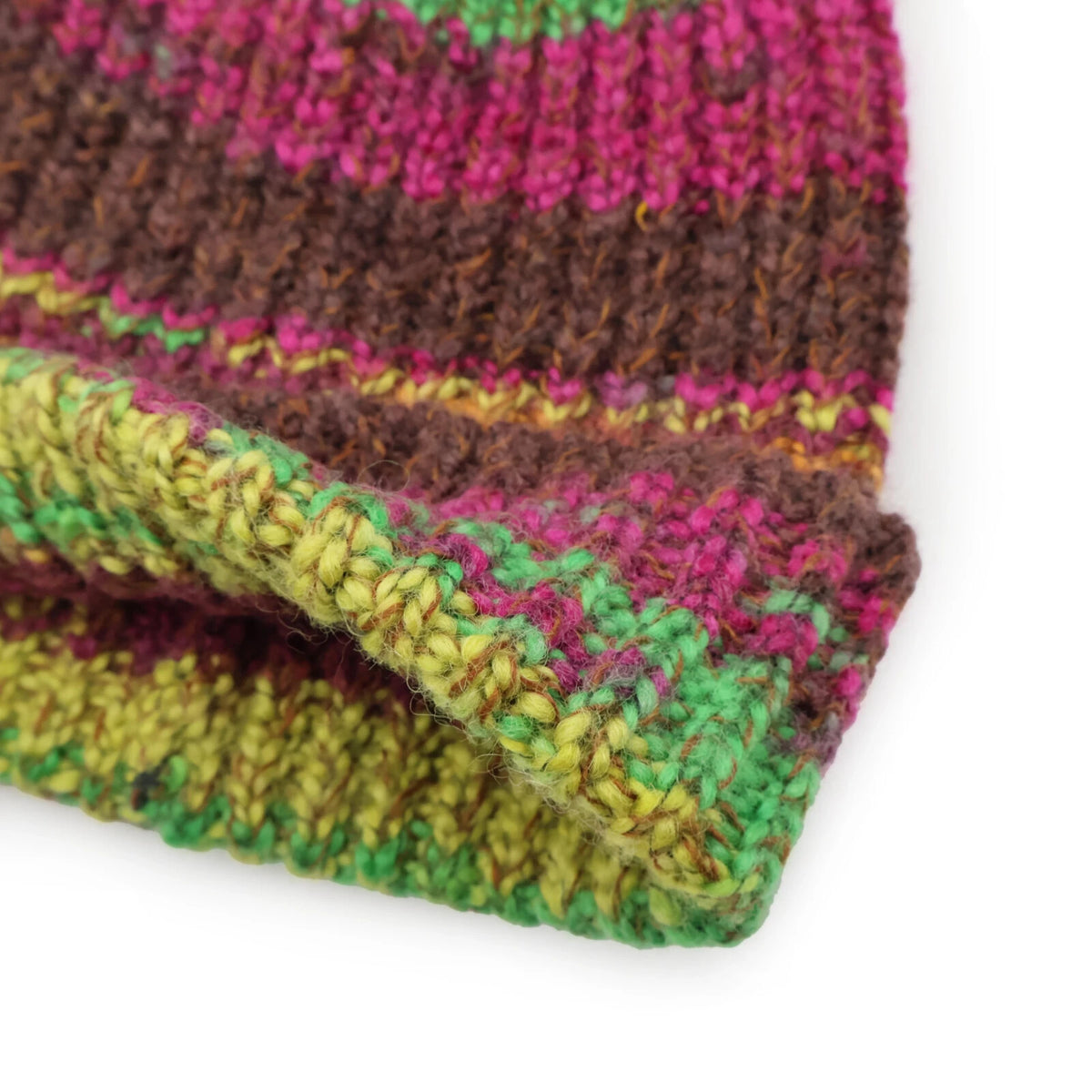 Supreme Space Dye Stripe Beanie Brown