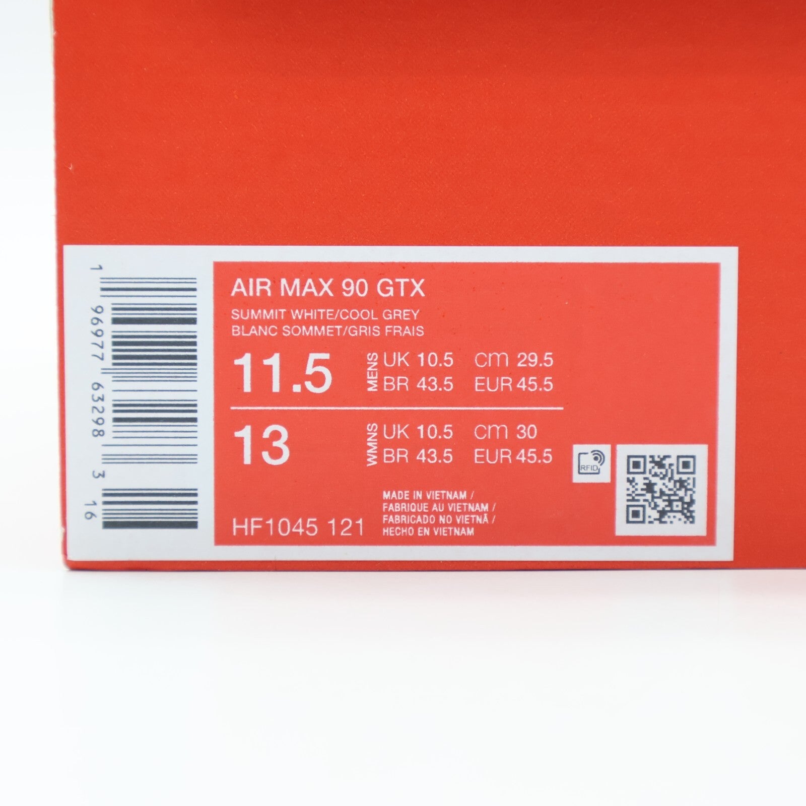 HF1045-121 Nike Air Max 90 GORE-TEX Summit White Photo Dust Black Cool (Men's)