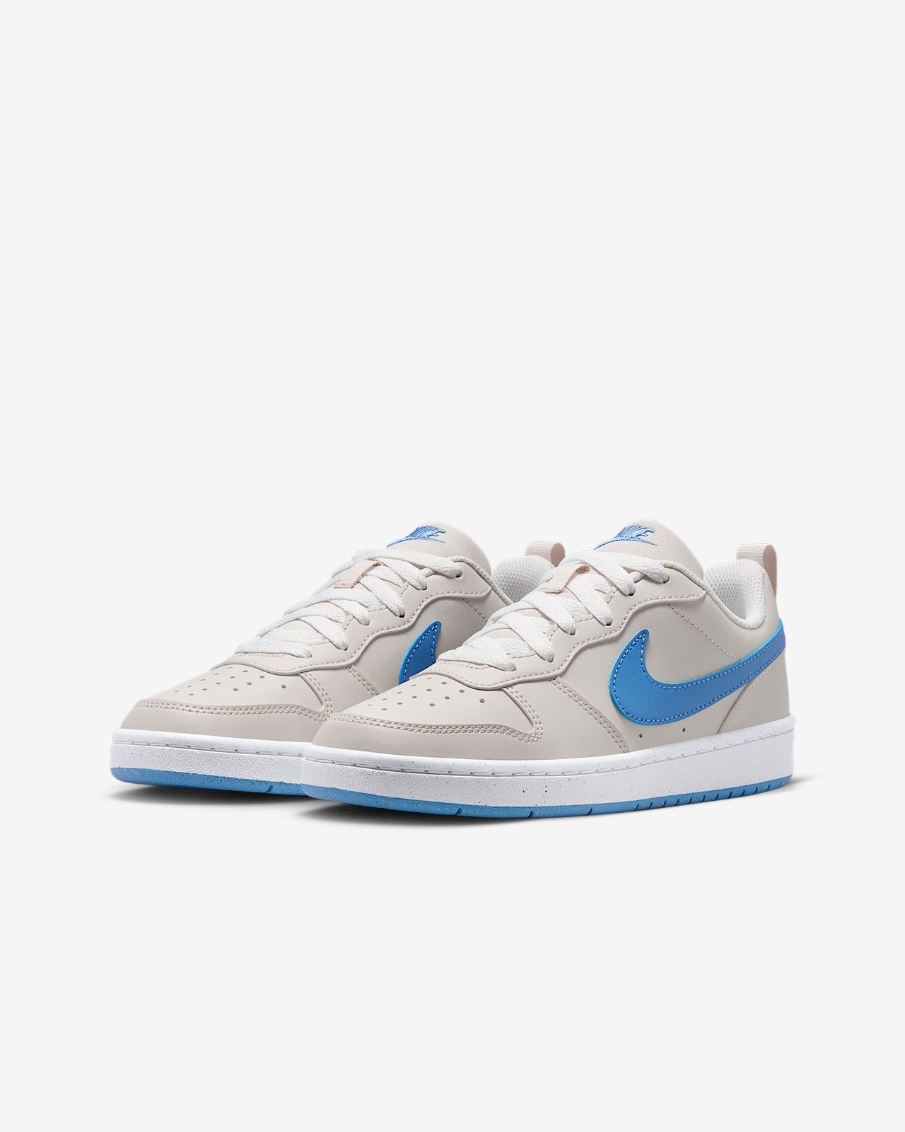 DV5456-120 Nike GS Court Borough Low Recraft Light Orewood Brown White Blue Bey