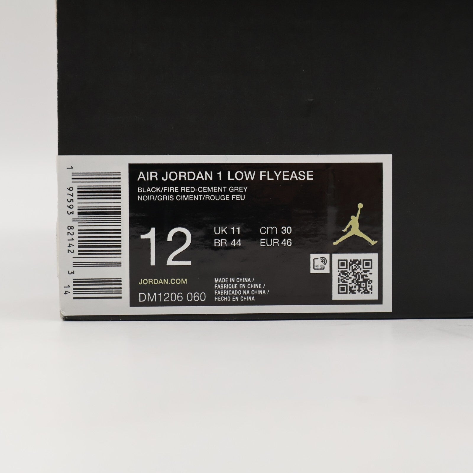 DM1206-060 Nike Air Jordan 1 Low EasyOn Black Cement (Men's)