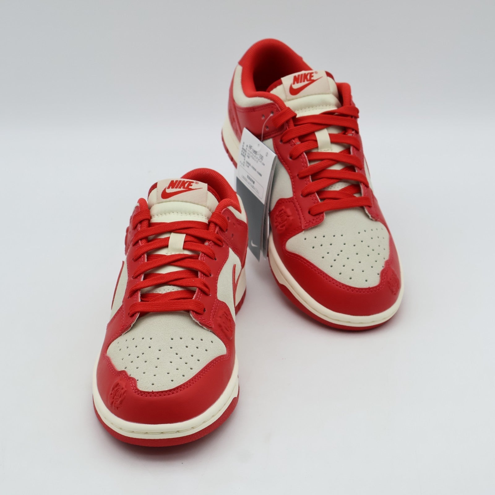 HF1986-100 Nike Dunk Low Rose Embossed Ruby Red (Women's)