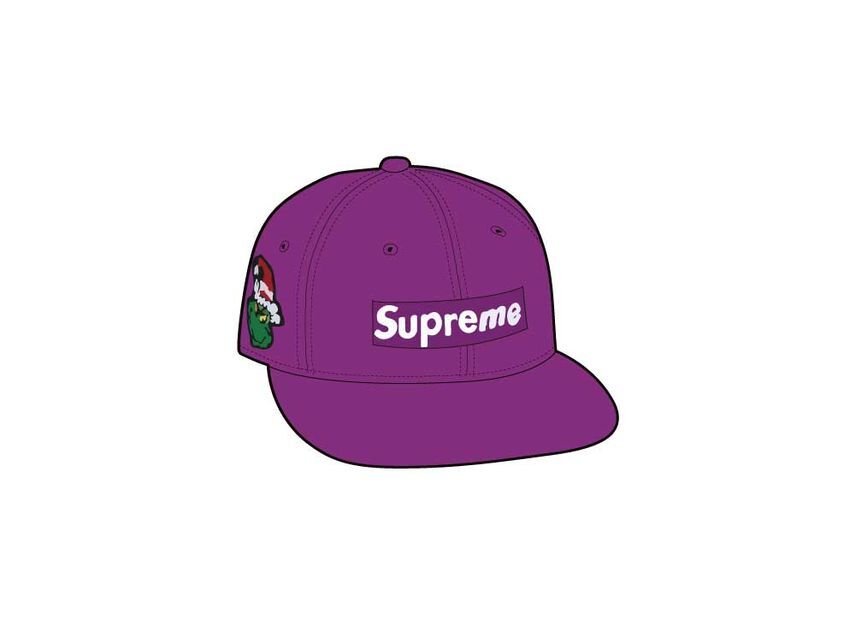 Supreme Grinch Box Logo New Era Purple