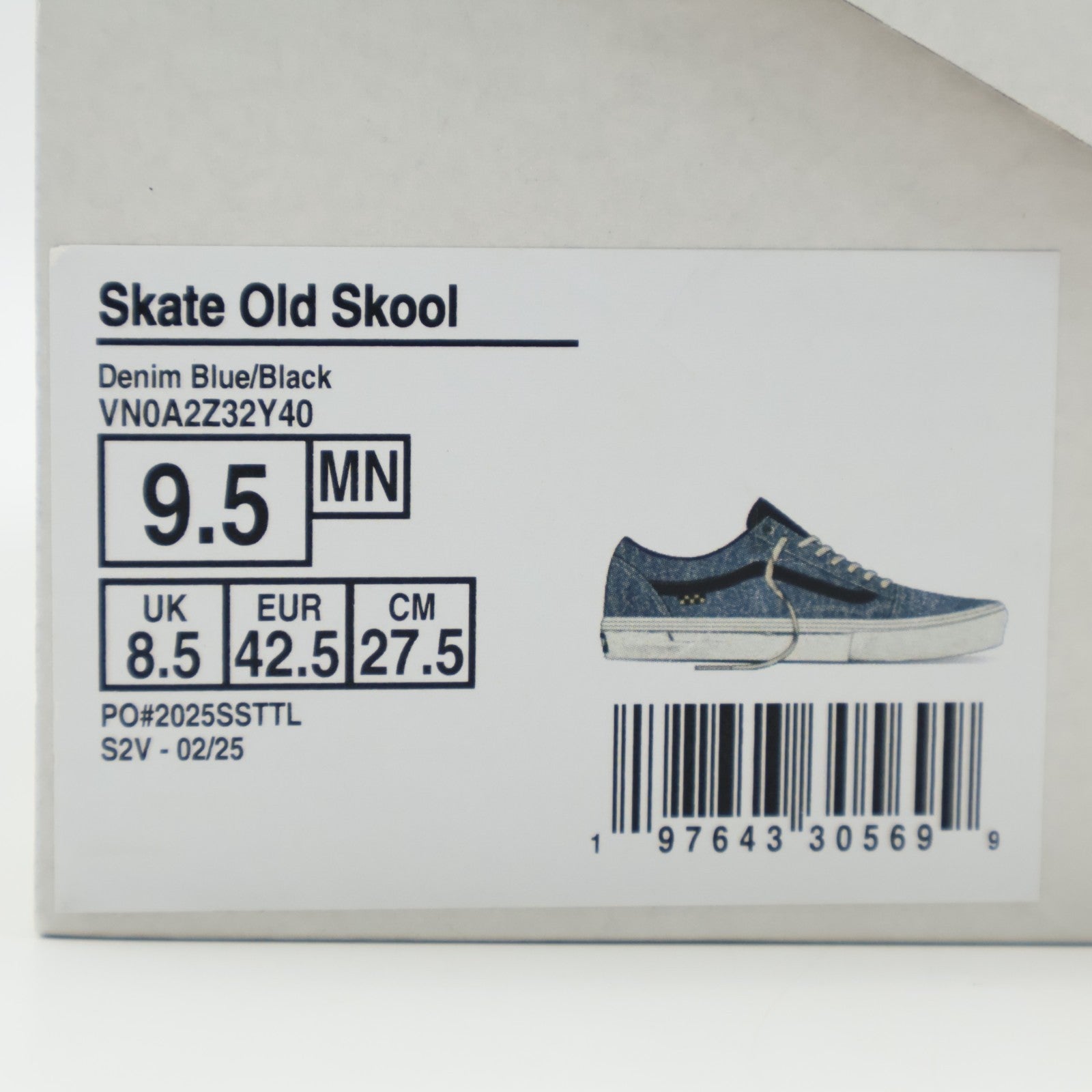 VN0A2Z32Y40 Vans Skate Old Skool Denim Blue Black (Men's)