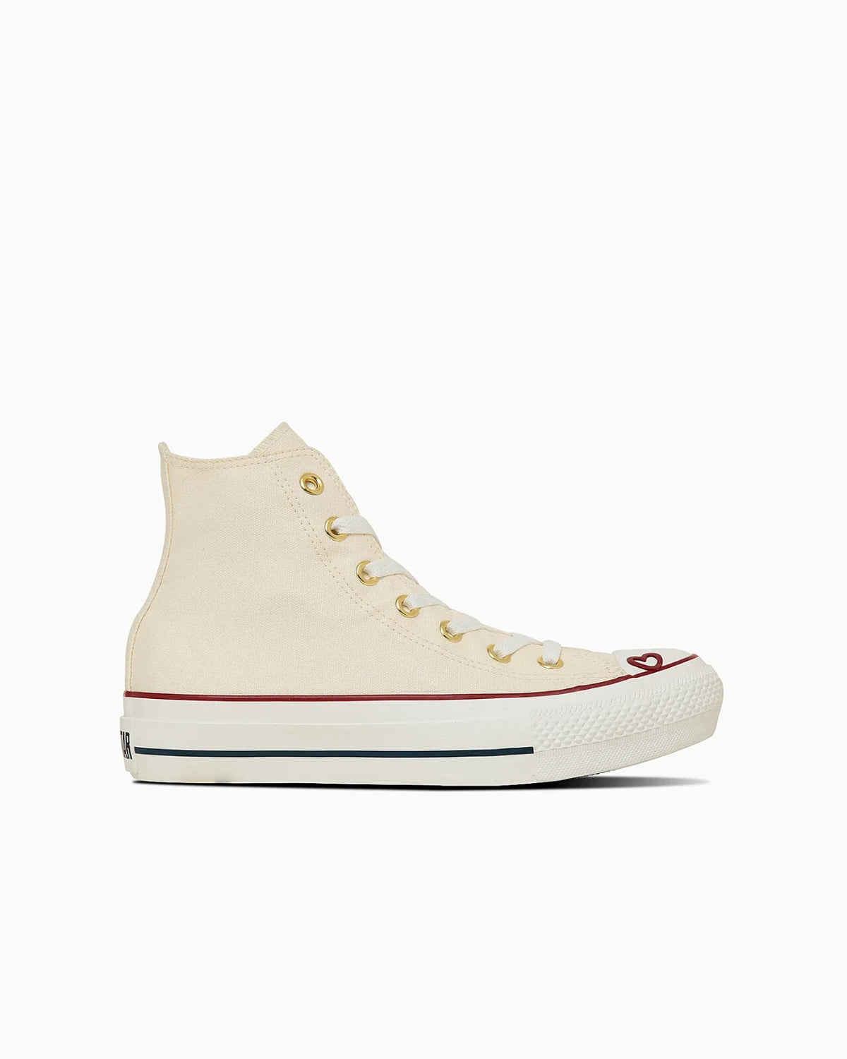 31315780 Converse All Star PLTS Heartpoint Hi Pale Ivory (Women's)