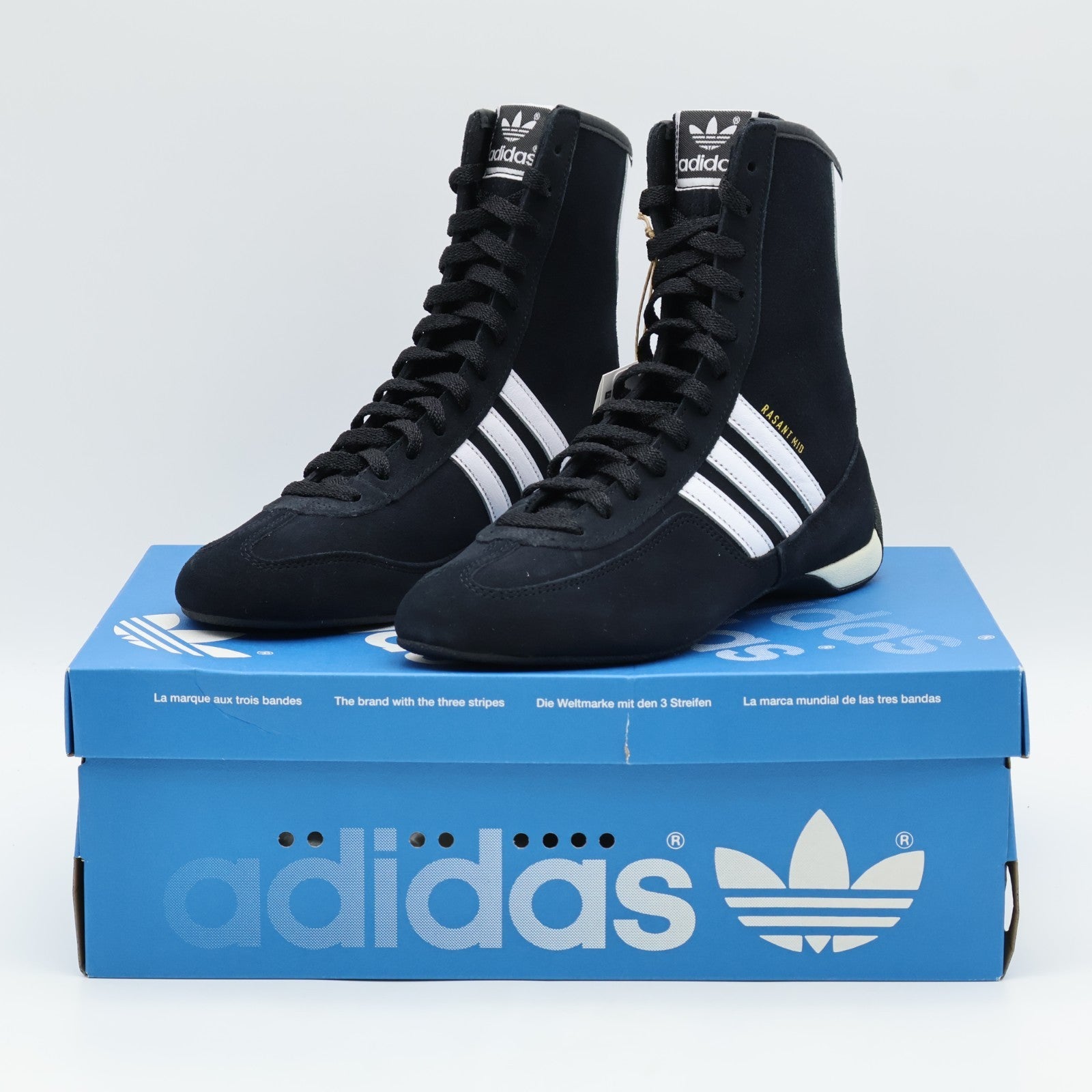 JH6665 adidas Rasant Mid Core Black Footwear White Off White (Women's)