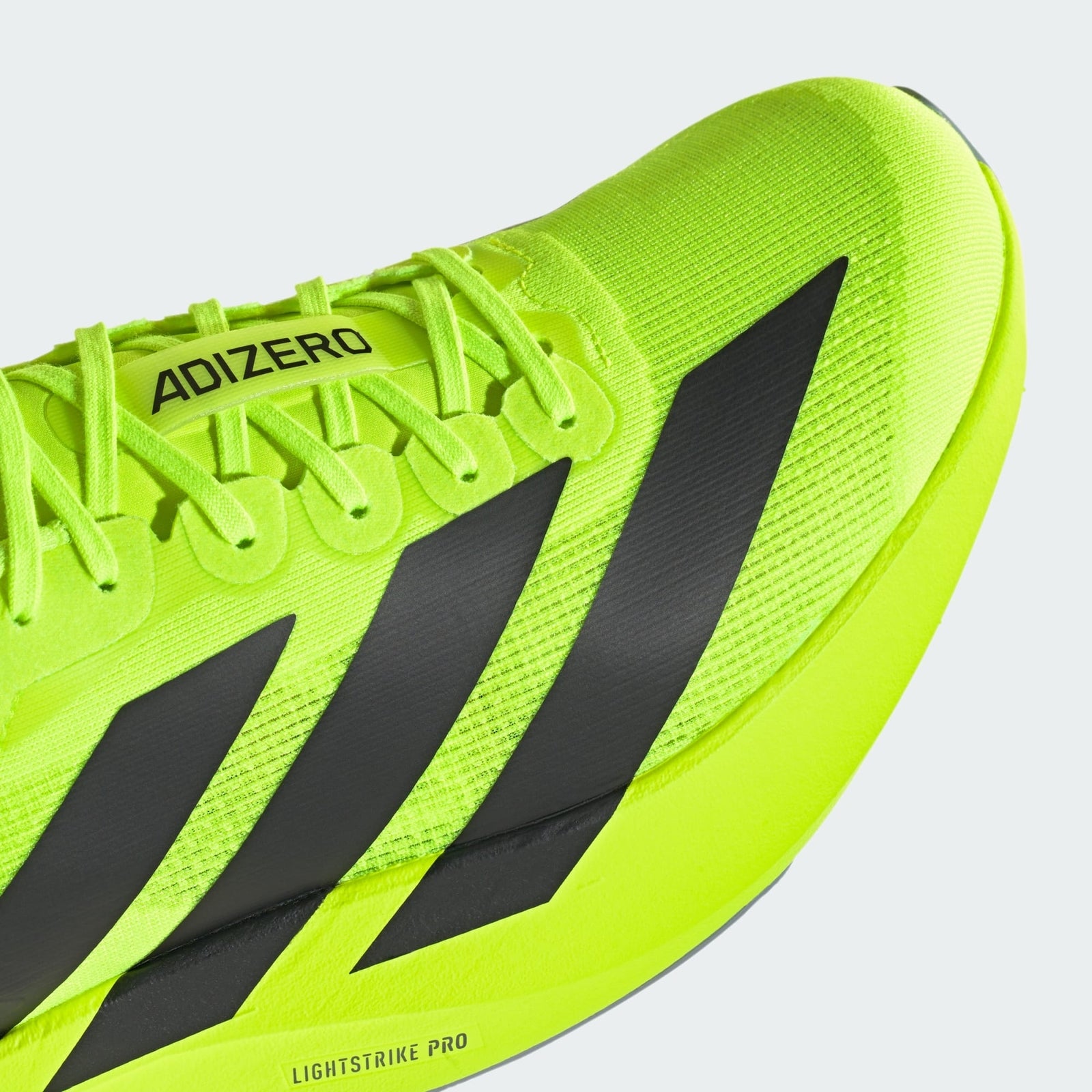 JR3416 adidas Adizero Evo SL Lucid Lemon Core Black Matte Silver (Men's)