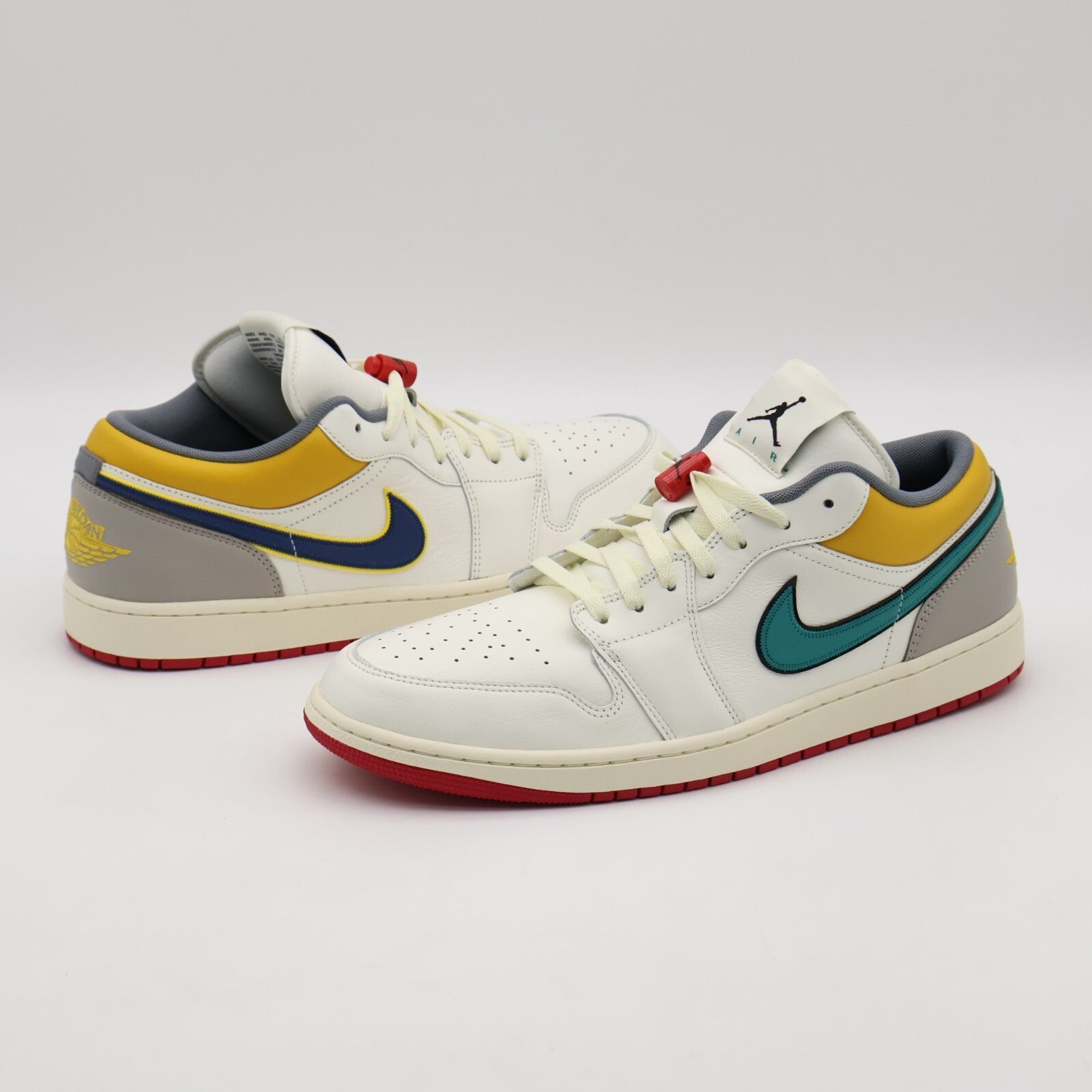 HV4511-133 Nike Air Jordan 1 Low PRM Sail Cashmere College Grey Blue (Men's)