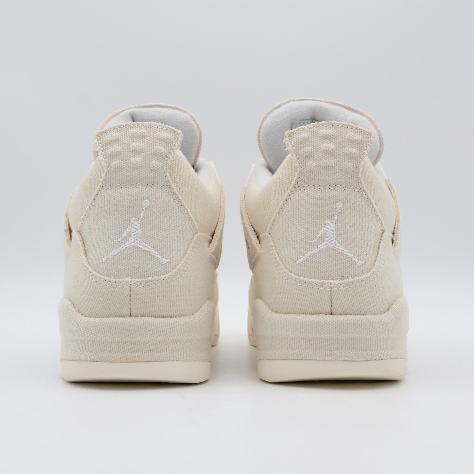 DQ4909-100 Nike Air Jordan 4 Sail Blank Canvas Cement Grey Fire Red (Women's)