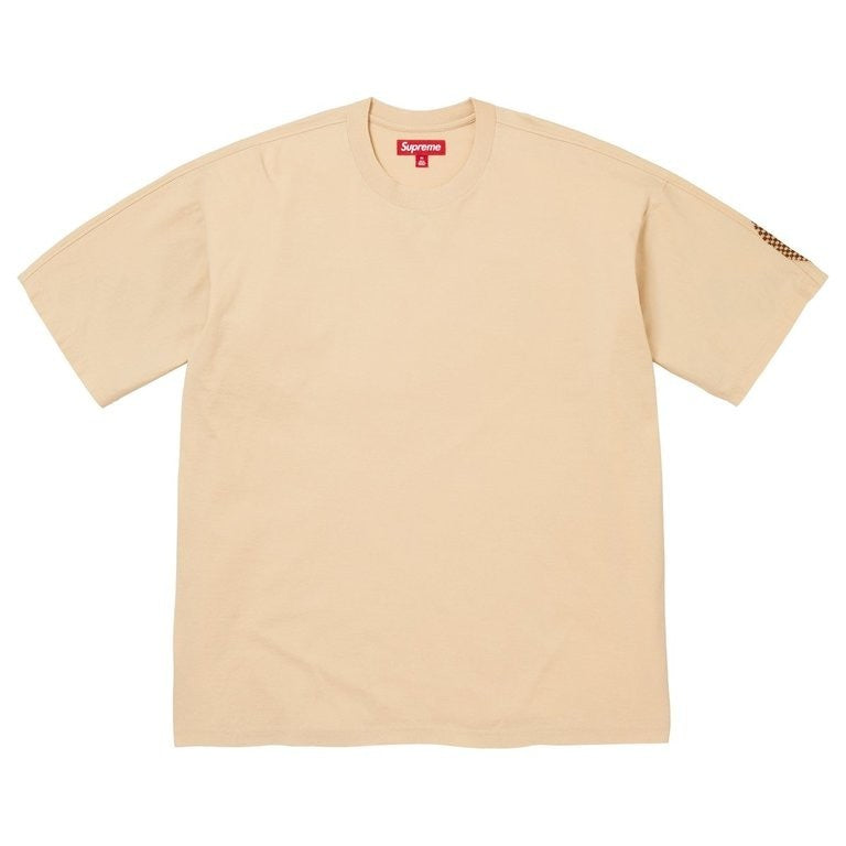 Supreme Checkerboard Intarsia S/S Top Light Tan