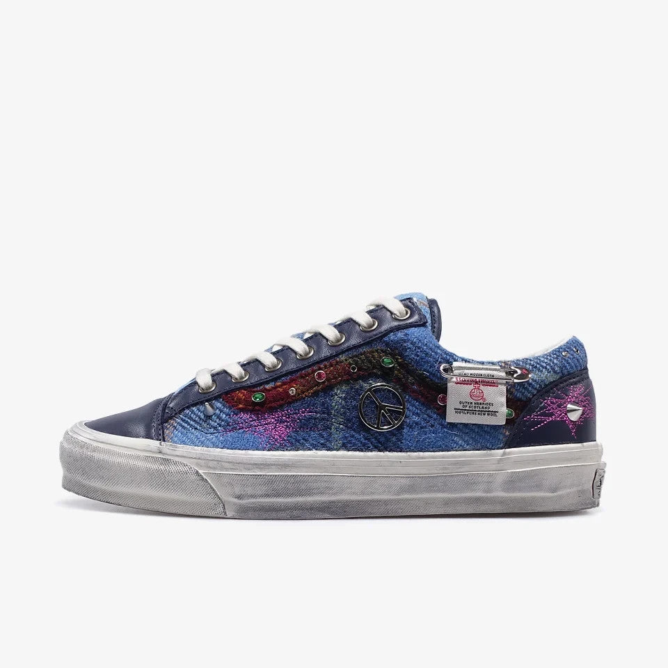 VN000E8VBIP Harris Tweed Ã Vans Premium Old Skool 36 "Tweed Navy Blue" (Men's)