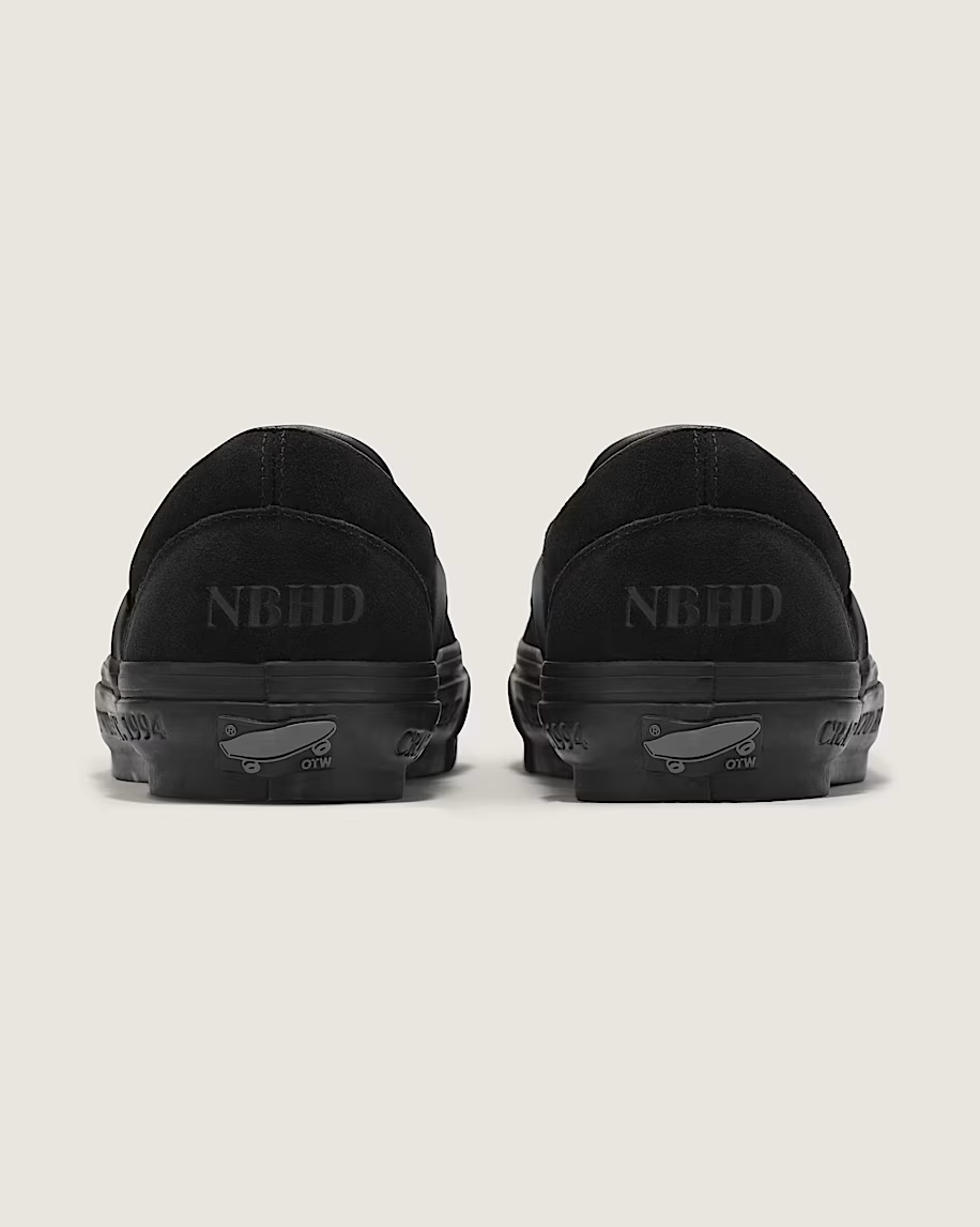 SNDN-SNKR-10282 NEIGHBORHOOD Ã OTW by Vans Classic Slip-On 98 Black (Men's)