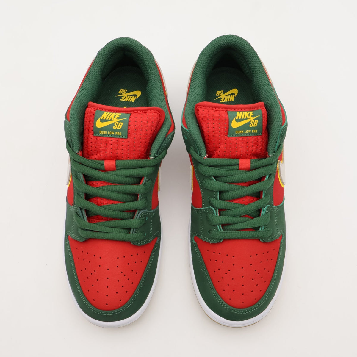 FZ1287-300 Nike SB Dunk Low PRM Seattle Supersonics Fir and Fire Red (Men's)