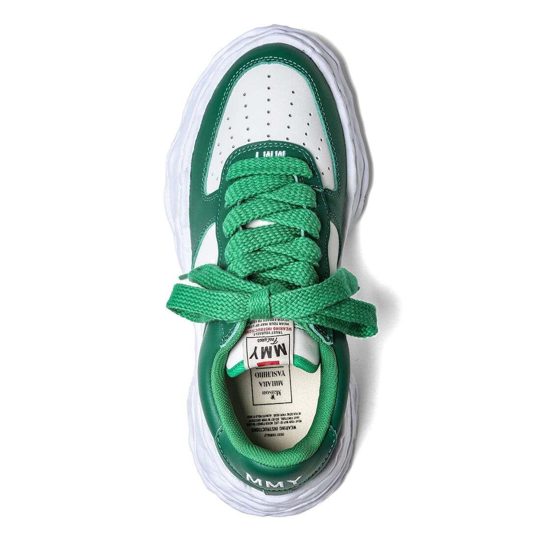 A08FW706-green/white Maison MIHARA YASUHIRO WAYNE Original Sole Leather (Men's)
