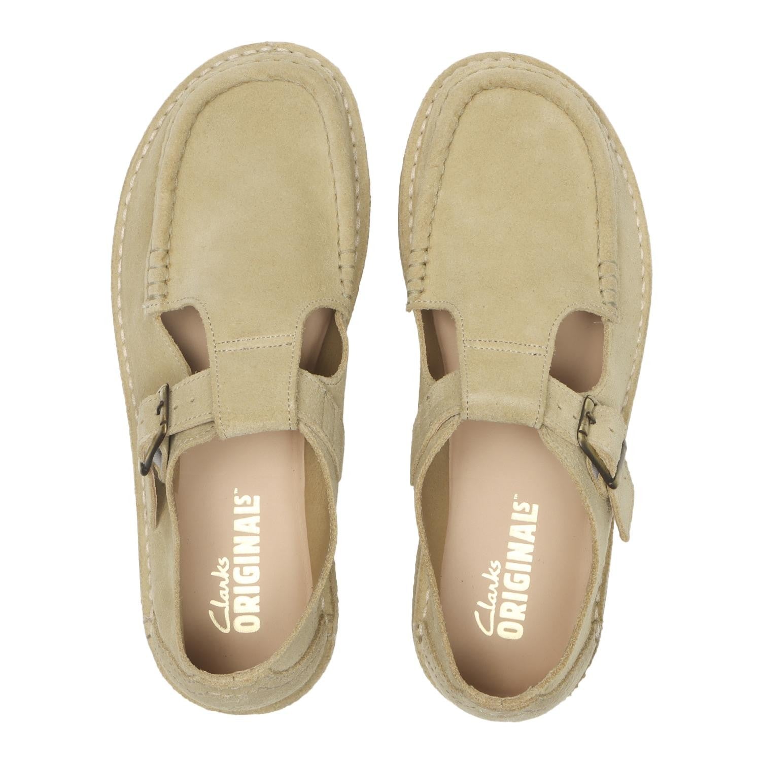 26182845 Clarks Nomad T Bar Maple Suede ( Men's )