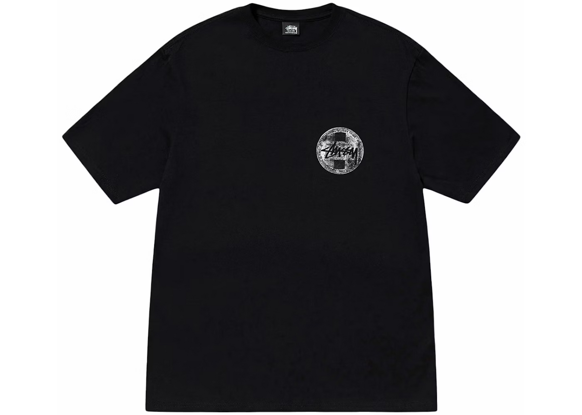 313422 Stussy Dot Stamp Tee Black