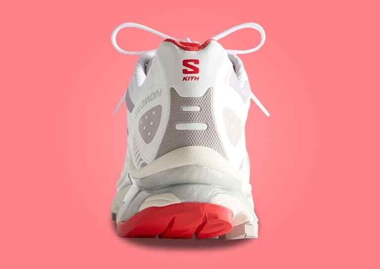 L47771800 KITH Salomon XT-4K Bright White Ashes of Roses Fiery Red (Men's)