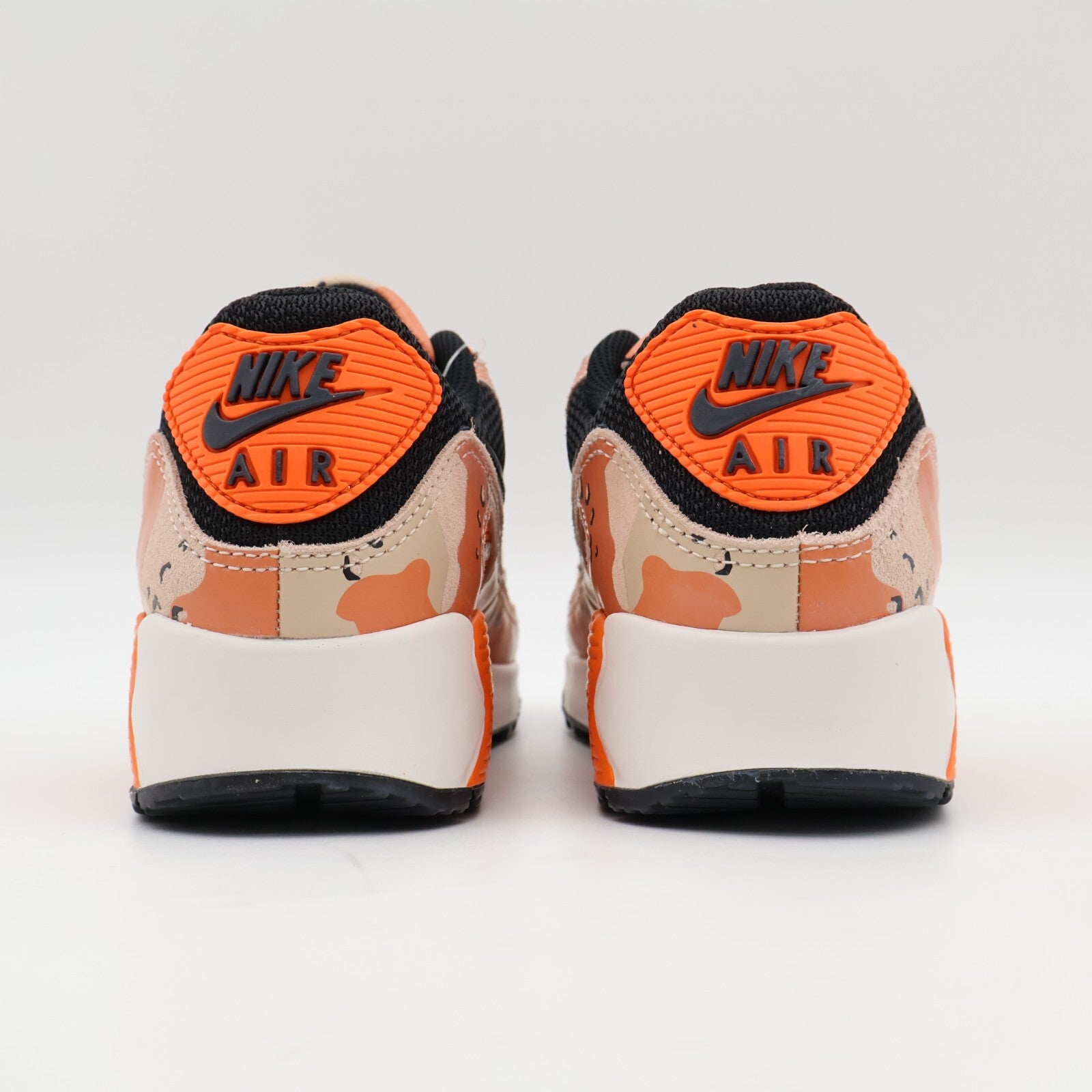 IF1721-201 Nike Air Max 90 PRM Bio Beige Safety Orange Phantom Black (Men's)