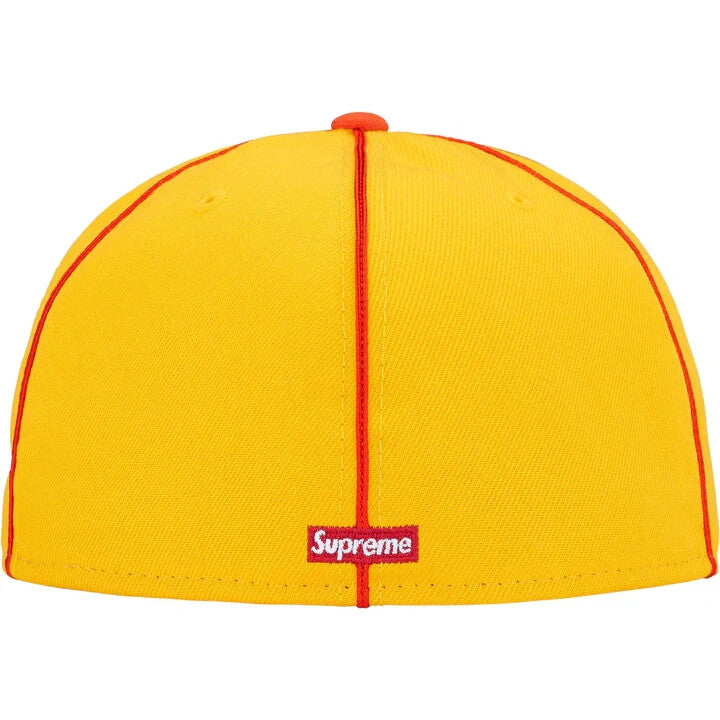Supreme Piping Script Logo New Era Yellow